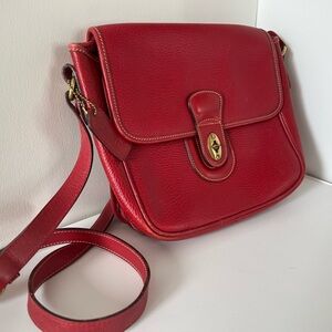 Red Leather Crossbody Bag